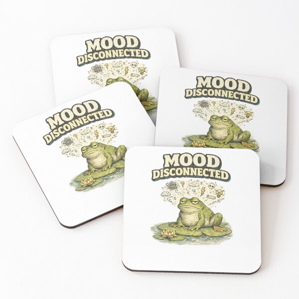 Item preview, Mood Disconnected Grumpy Frog Low Battery Art – Relatable Introvert Humor | Frog Lover Gift designed and sold by irfanshikh.