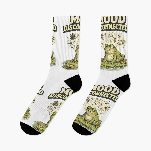 Item preview, Mood Disconnected Grumpy Frog Low Battery Art – Relatable Introvert Humor | Frog Lover Gift designed and sold by irfanshikh.