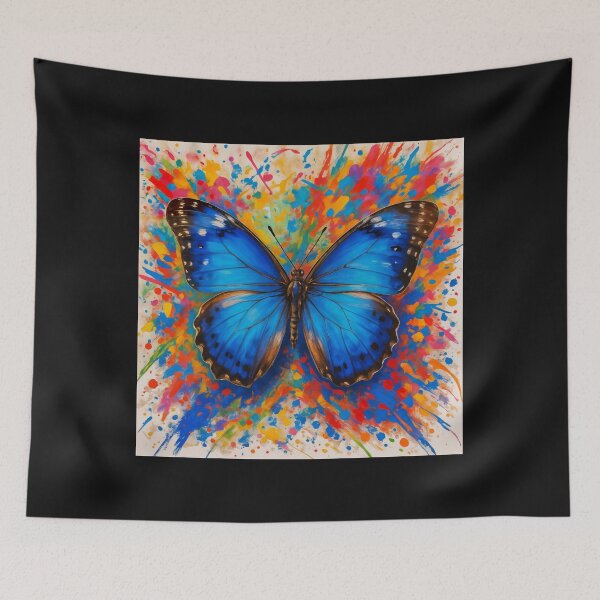 Item preview, Blue Pansy Butterfly (Junonia orithya): Nature's Living Sapphire #9 designed and sold by Helios Be. Lavsh.
