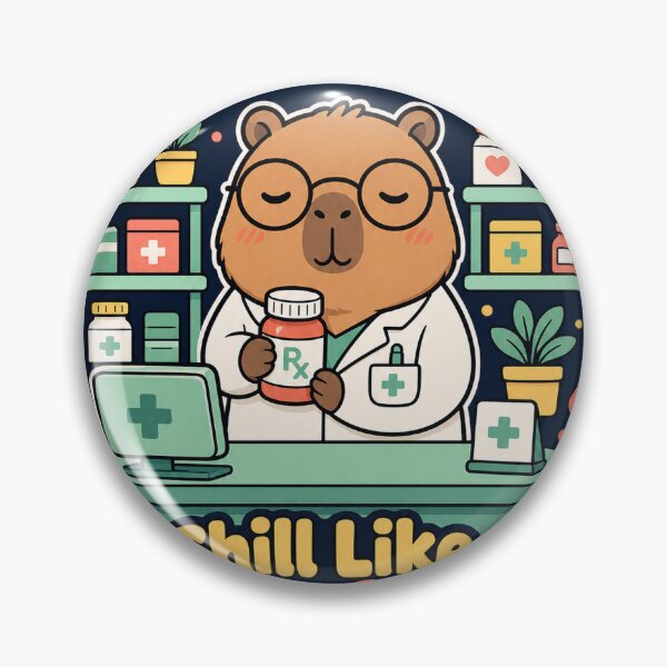 Item preview, Capybara Pharmacist Mode Chill Vibe Funny designed and sold by VisualArtsOasis.