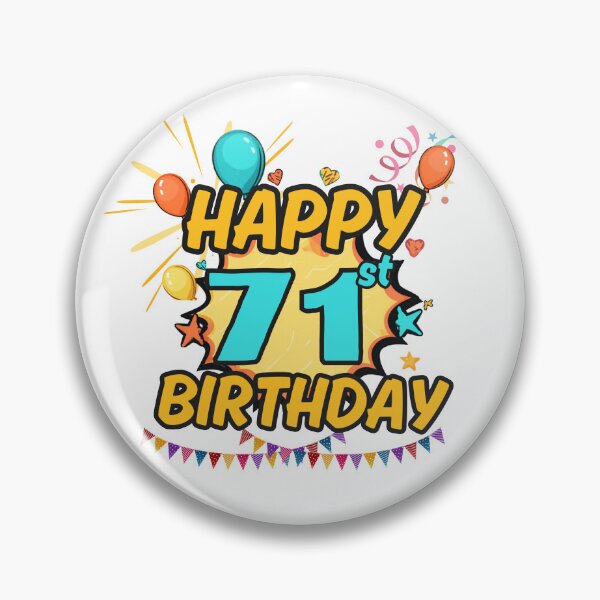 Item preview, Happy 71st Birthday Celebration Design designed and sold by variant designer.