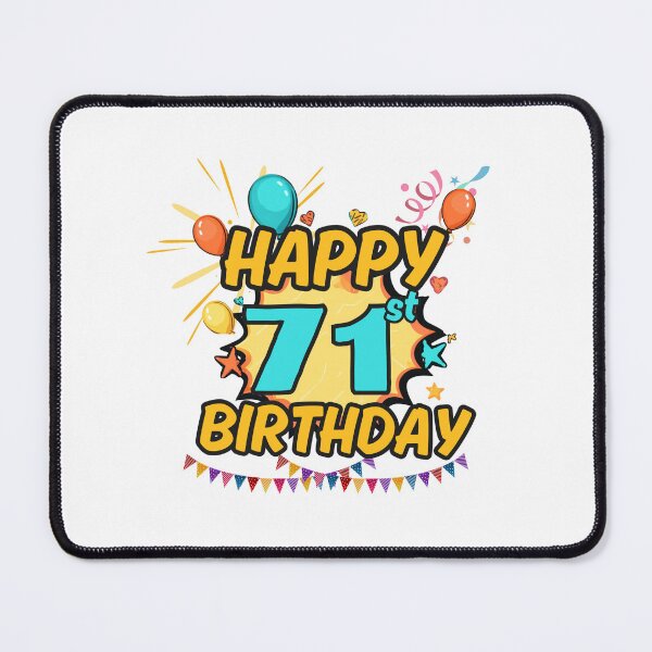 Item preview, Happy 71st Birthday Celebration Design designed and sold by variant designer.