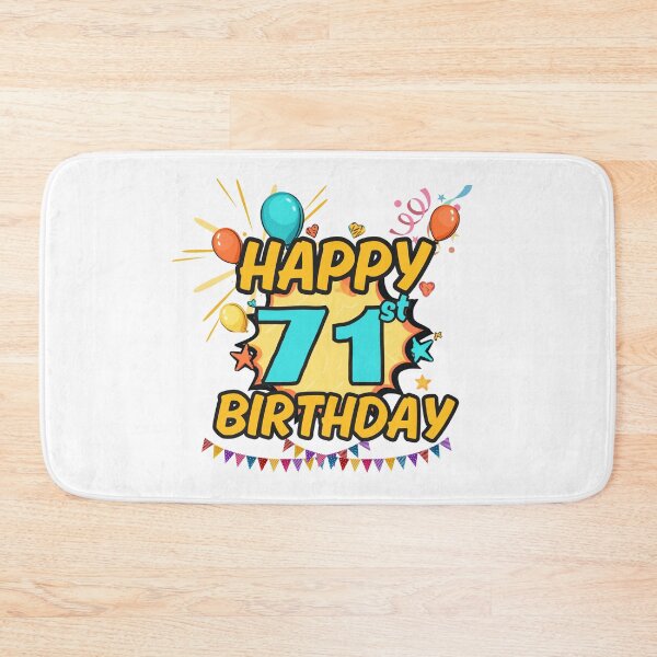 Item preview, Happy 71st Birthday Celebration Design designed and sold by variant designer.