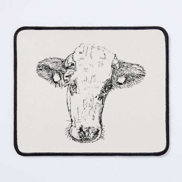 Item preview, Dairy Cow - (#F0EEE9) designed and sold by The Stippler Process.
