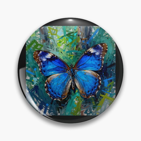 Item preview, Blue Pansy Butterfly (Junonia orithya): Nature's Living Sapphire #8 designed and sold by Helios Be. Lavsh.