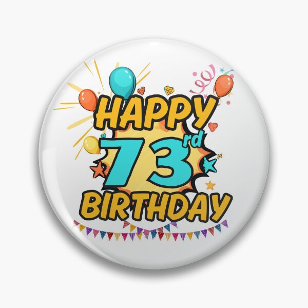 Item preview, Happy 73rd Birthday Party Design designed and sold by variant designer.