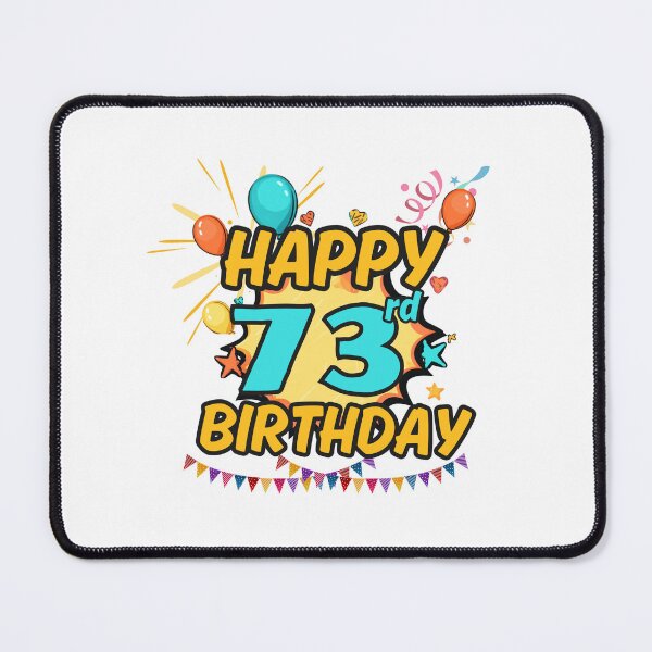 Item preview, Happy 73rd Birthday Party Design designed and sold by variant designer.