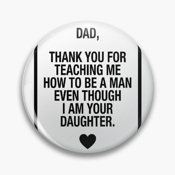 Item preview, Funny Father's Day Card Daughter Gift | Dad Thank You For Teaching Me To Be A Man | Sarcastic Minimalist Quote designed and sold by SergioMiklos.