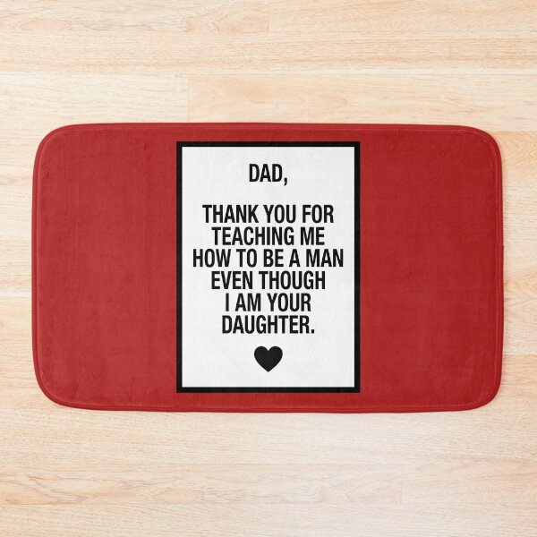 Item preview, Funny Father's Day Card Daughter Gift | Dad Thank You For Teaching Me To Be A Man | Sarcastic Minimalist Quote designed and sold by SergioMiklos.