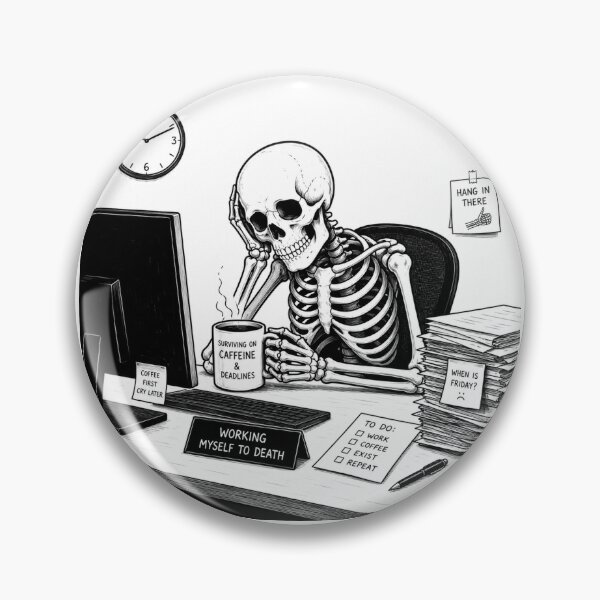 Item preview, Working Myself To Death Office Humor designed and sold by AvanasShop.