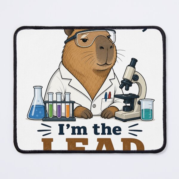 Item preview, Capybara Scientist Lab Coat Leader Humor designed and sold by VisualArtsOasis.