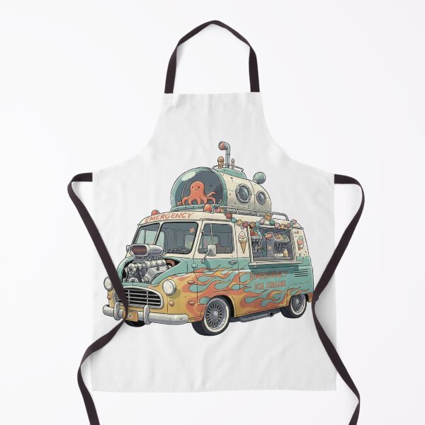 Item preview, Slammed Ice Cream Van Lowrider Muscle Truck Flames designed and sold by octozap.