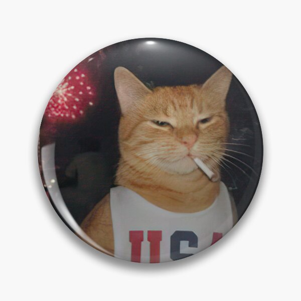 Item preview, Funny Patriotic Orange Cat Vintage 4th of July  designed and sold by CoreyBurch.