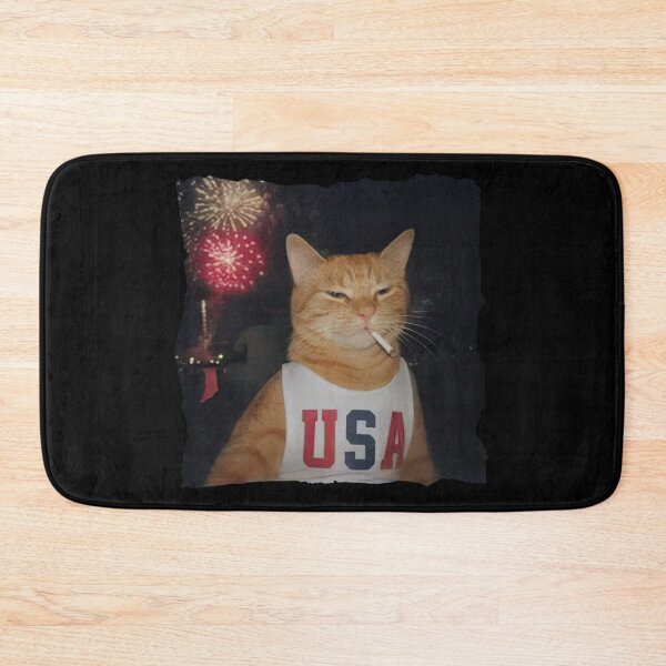 Item preview, Funny Patriotic Orange Cat Vintage 4th of July  designed and sold by CoreyBurch.