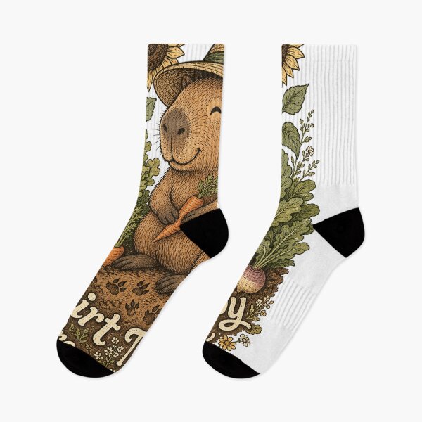 Item preview, Capybara Farmer Cottagecore Dirt Therapy Daily designed and sold by VisualArtsOasis.