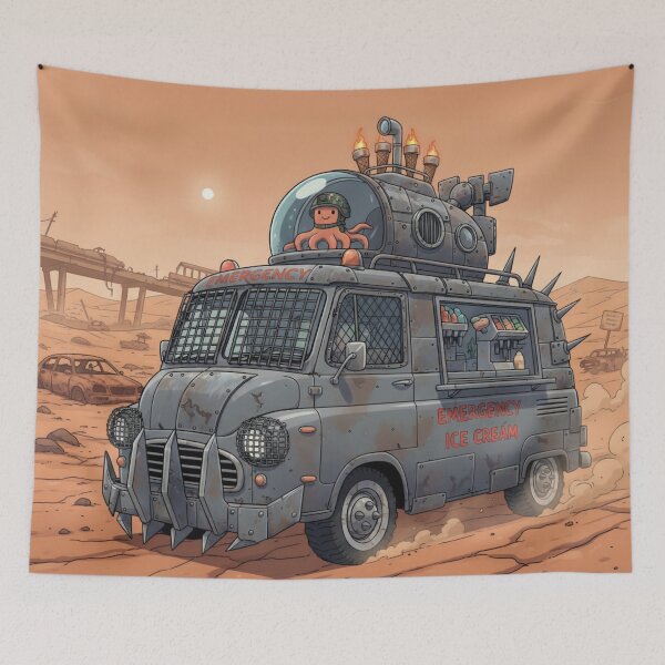 Item preview, Post-Apocalyptic Octopus Ice Cream War-Rig - Zombie designed and sold by octozap.