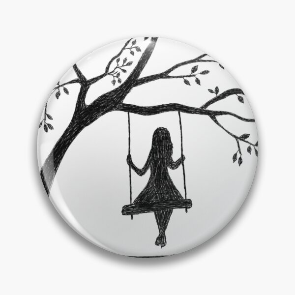 Item preview, Girl on a Tree Swing  designed and sold by Craavva.