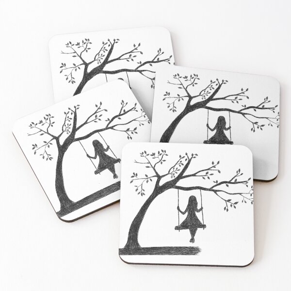 Item preview, Girl on a Tree Swing  designed and sold by Craavva.