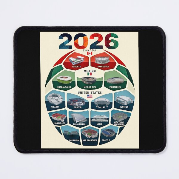 Item preview, 2026 North America Host Soccer Stadiums designed and sold by SHELOPS.