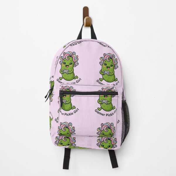 Item preview, Gamer Pickle Girl - Kawaii Gaming Aesthetic Video Game Art designed and sold by Basma Designs | Funny Shirts, Stickers & Mugs.