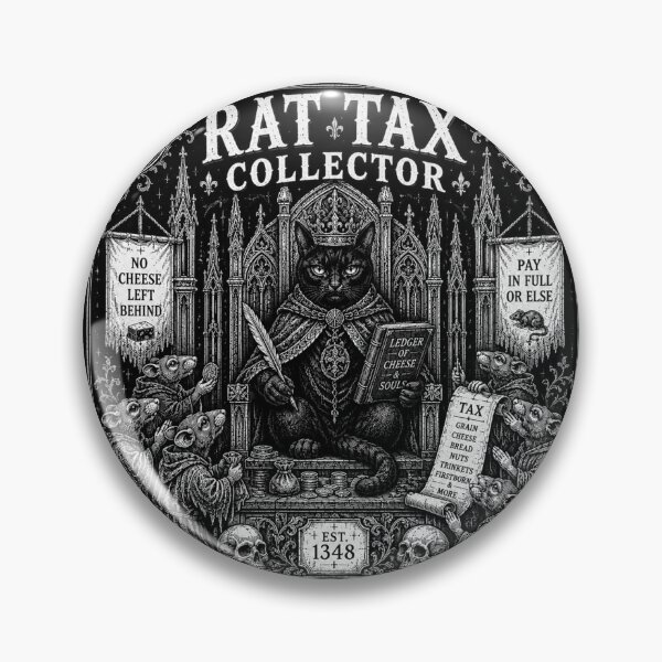 Item preview, Rat Tax Collector – Medieval Gothic Cat | Dark Humor Plaguecore Design designed and sold by Jankes88.