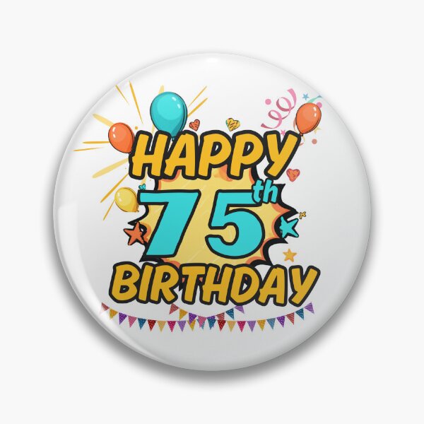 Item preview, Happy 75th Birthday Diamond Design designed and sold by variant designer.