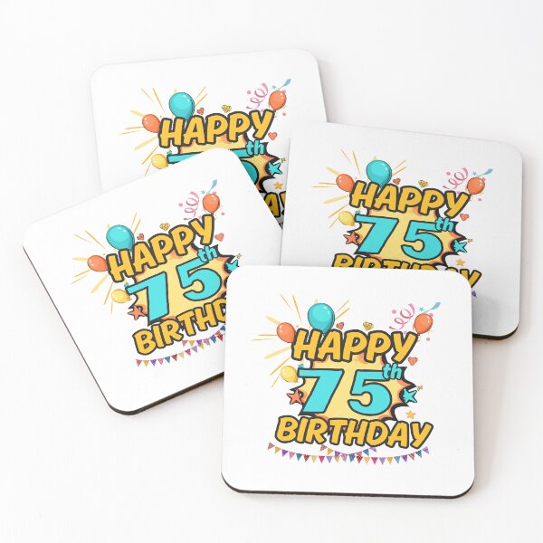 Item preview, Happy 75th Birthday Diamond Design designed and sold by variant designer.