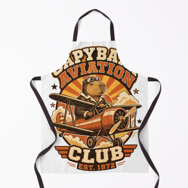 Item preview, Capybara Pilot Retro Vintage Flight Enthusiast designed and sold by VisualArtsOasis.