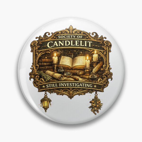 Item preview, Society of Candlelit Research – Still Investigating Victorian Scholar Emblem designed and sold by MrDev.