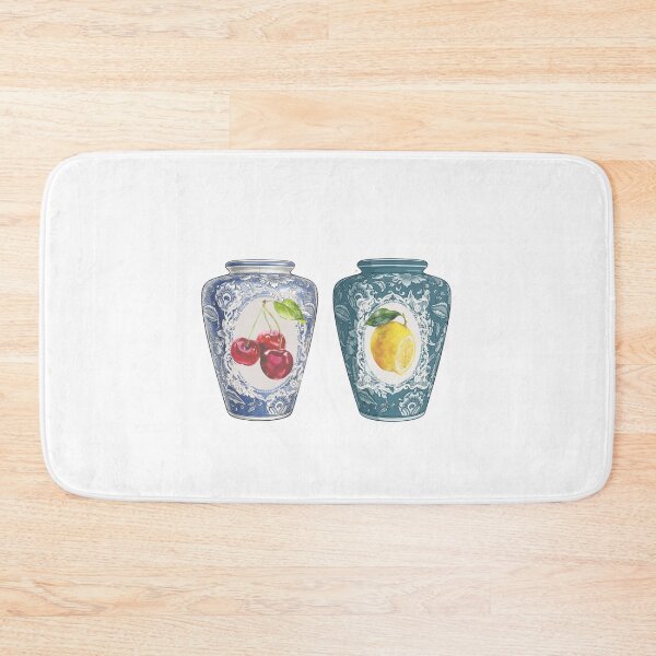 Item preview,  Vintage Lemon in Ceramic Vase Blue Grenen China Art  designed and sold by Atlasoloji.
