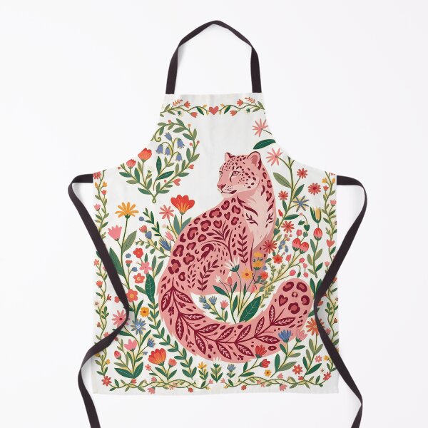 Item preview, Colorful Cheetah Folk Art Illustration | Floral Botanical Wildlife Design | Boho Animal Art designed and sold by ZenAnimeWearz.