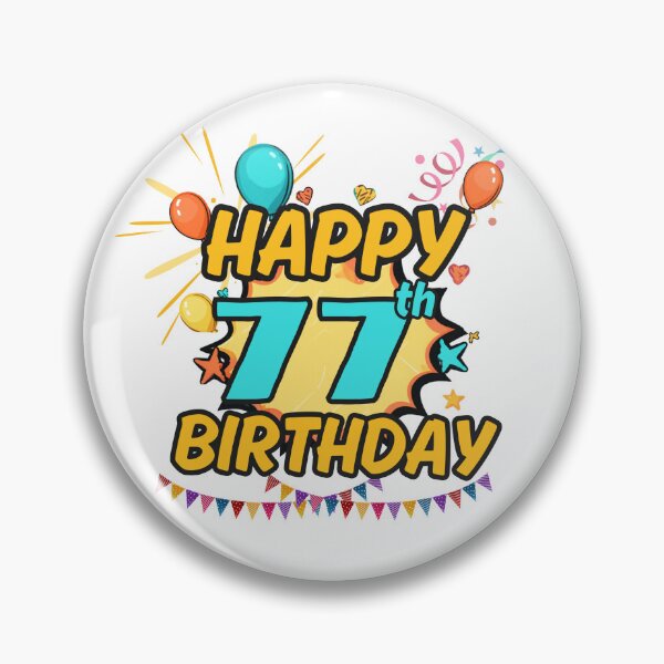 Item preview, Happy 77th Birthday Party Design designed and sold by variant designer.