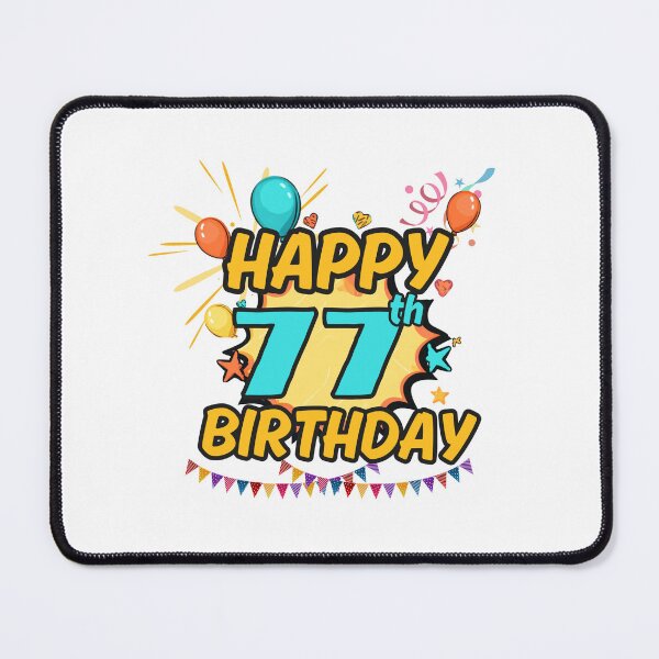 Item preview, Happy 77th Birthday Party Design designed and sold by variant designer.