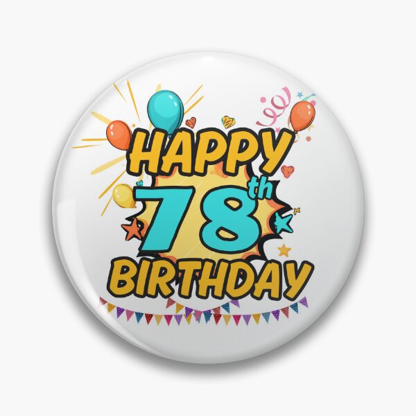 Item preview, Happy 78th Birthday Celebration Design designed and sold by variant designer.