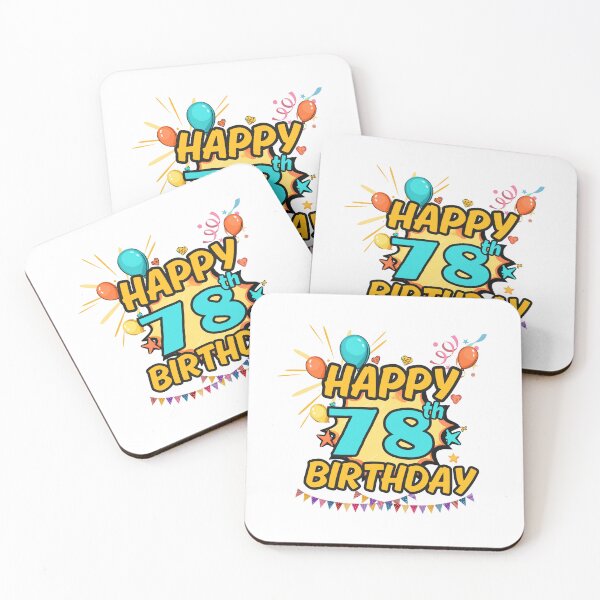 Item preview, Happy 78th Birthday Celebration Design designed and sold by variant designer.