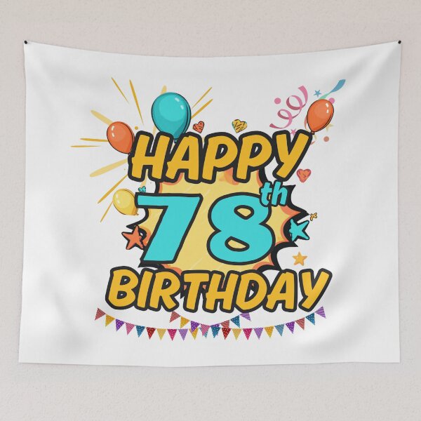 Item preview, Happy 78th Birthday Celebration Design designed and sold by variant designer.