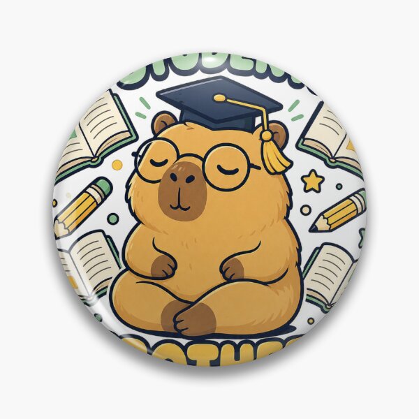 Item preview, Capybara Student Unbothered Mindset designed and sold by VisualArtsOasis.