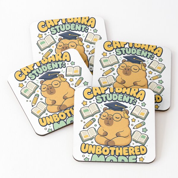 Item preview, Capybara Student Unbothered Mindset designed and sold by VisualArtsOasis.