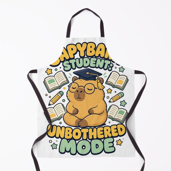 Item preview, Capybara Student Unbothered Mindset designed and sold by VisualArtsOasis.
