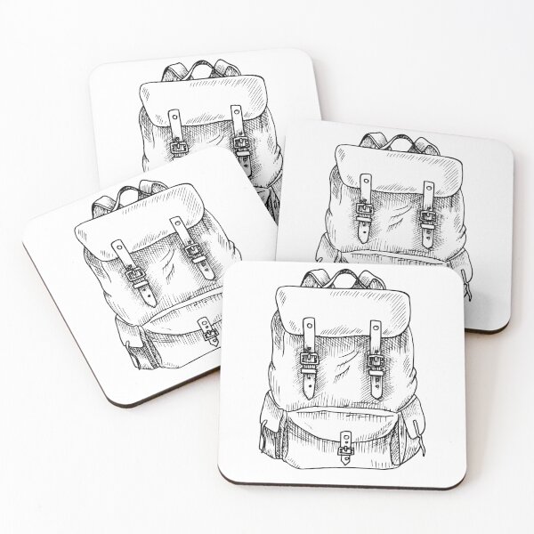 Item preview, Vintage Hiking Backpack Drawing designed and sold by Alisles.