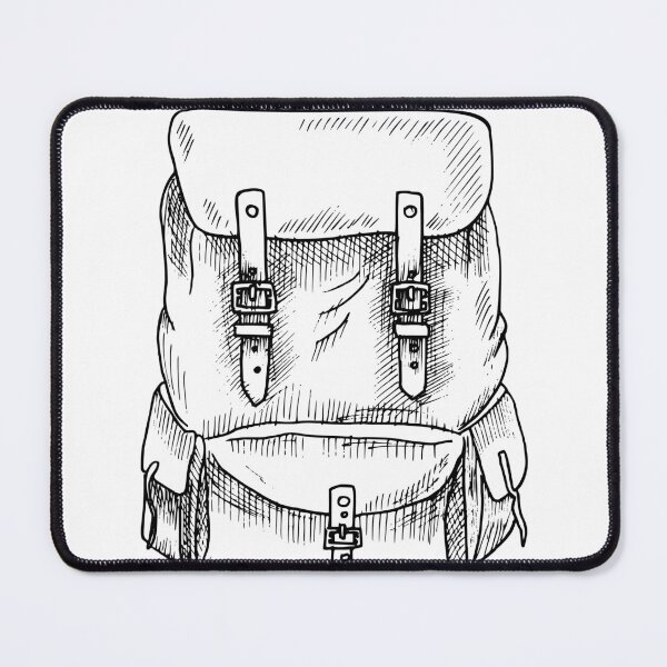 Item preview, Vintage Hiking Backpack Drawing designed and sold by Alisles.