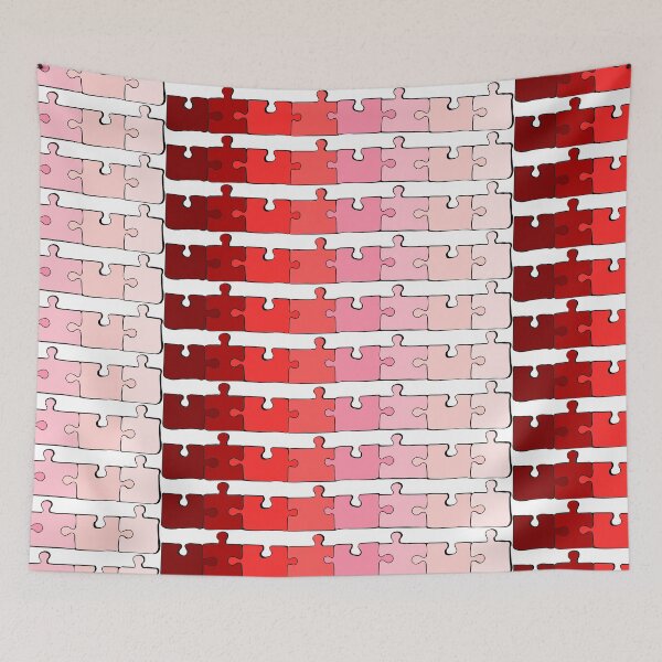 Item preview, Red Scale Puzzle Pieces designed and sold by HarveyHandcraftsandDesigns.