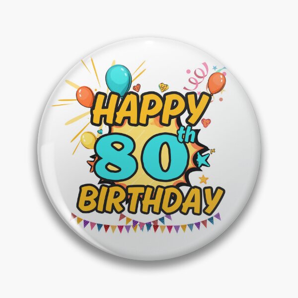 Item preview, Happy 80th Birthday Golden Design designed and sold by variant designer.