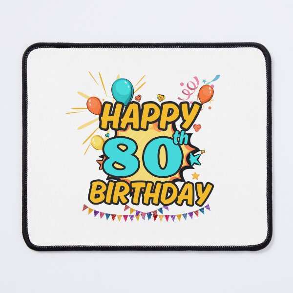 Item preview, Happy 80th Birthday Golden Design designed and sold by variant designer.