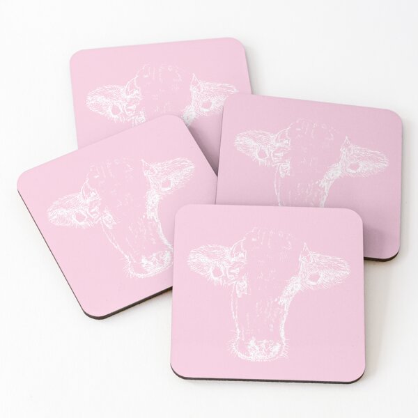 Item preview, Dairy Cow - Light Lines - (#F8C8DC) designed and sold by The Stippler Process.