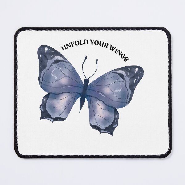 Item preview, Blue Butterfly Sticker | Unfold Your Wings Inspirational Art designed and sold by Pandey14.