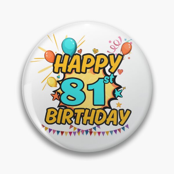 Item preview, Happy 81st Birthday Celebration Design designed and sold by variant designer.