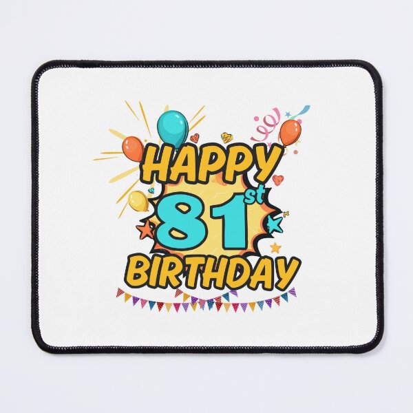 Item preview, Happy 81st Birthday Celebration Design designed and sold by variant designer.