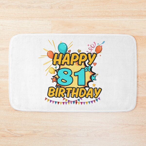 Item preview, Happy 81st Birthday Celebration Design designed and sold by variant designer.
