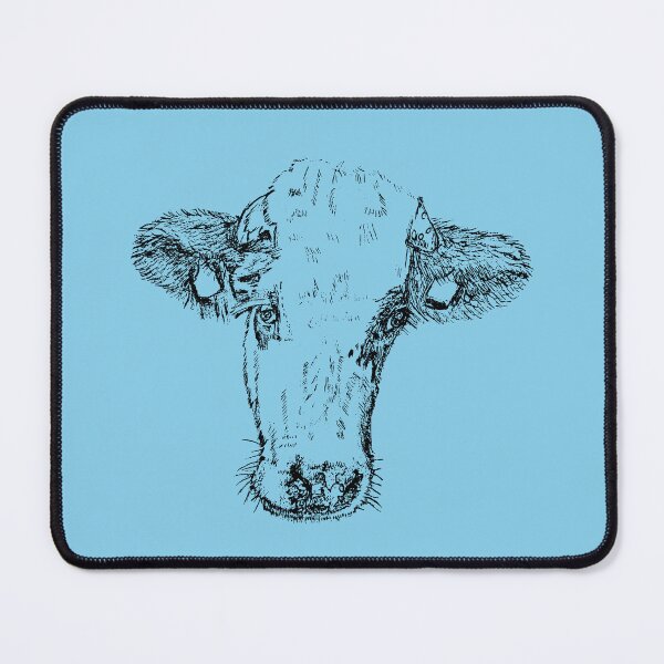 Item preview, Dairy Cow - (#87CEEB) designed and sold by The Stippler Process.
